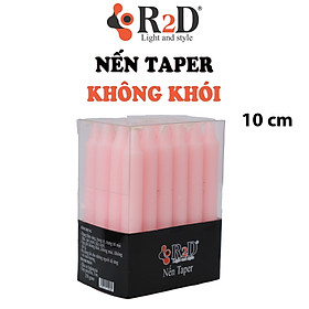 Nến Tapper Mini 24 Cây Màu Hồng, Nến Cây, Đến Từ Thương Hiệu R2D,[dài 10 cm] Làm Từ Nguyên Liệu Tự Nhiên, Lành Tính.