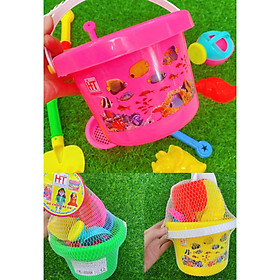 Bộ Xúc Cát Cá 10 Món Đi Biển, Chơi Tại Nhà Cho Bé Vui Chơi Đồ Chơi Bé Trai Bé Gái - SLL Nhắn Shop