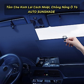 Tấm Che Kính Lái Cách Nhiệt, Chống Nắng Ô Tô AUTO SUNSHADE - Home and Garden