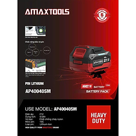 Mua PIN 21V 4AH AP40040SM AMAXTOOLS  - HÀNG CHÍNH HÃNG