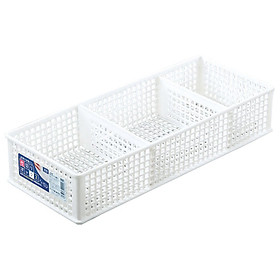 Khay Đựng Đồ Khô Có Vách Ngăn Japan + Tặng Gói Hồng Trà Sữa (Cafe) Maccaca