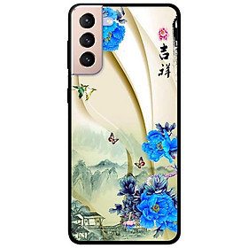 Ốp lưng dành cho Samsung Galaxy S22 - S22 Plus - S22 Ultra - mẫu Hoa Xanh và Bướm