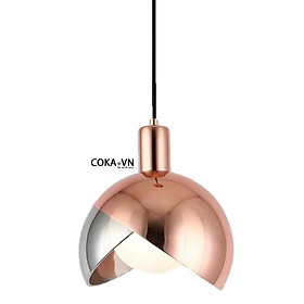 Mua Đèn thả thủy tinh-đèn thả trang trí phòng khách-phòng ăn-quầy bar-cửa hàng TT27 chóa thủy tinh thân hợp kim xi 2 màu