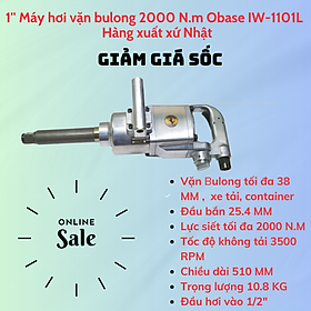 MÁY VẶN BULONG BẰNG KHÍ NÉN 2000 N.M OBASE IW-1101L