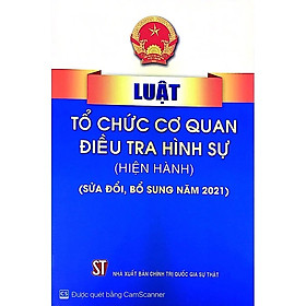 Luật Tổ chức cơ quan điều tra hình sự