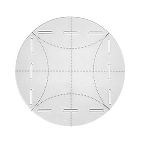 2x Clear Quilting Template Acrylic Quilt Circle Template Tool
