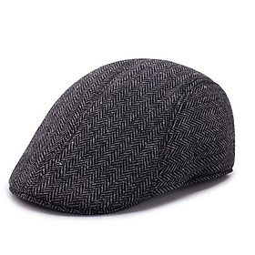 Nón mũ beret nam nữ giữ ấm vải nỉ 2 lớp dona23122502