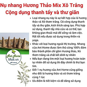 Mua Hũ 5 nụ nhang Palo santo - Xô Trắng - Hương thảo...Tặng Lư đốt DDT05 màu ngẫu nhiên