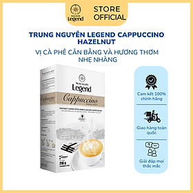 Cà Phê Trung Nguyên Legend Cappuccino Hazelnut – Hộp 12 Gói – Hương Hạt Dẻ Thơm Béo, Ngọt Dịu