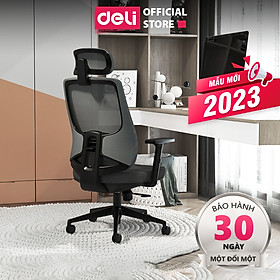 Mua Ghế Xoay Văn Phòng Công Thái Học Cao Cấp Có Khóa Ngả Lưng 135 Độ Gối Tựa Lưng 2 Lớp Deli Tựa Cổ 3D Tùy Chỉnh Tay Vịn - Hỗ Trợ Đốt Sống Cổ Tối Ưu Tư Thế Ngồi - Ghế Giám Đốc Bảo Hành 3 Năm
