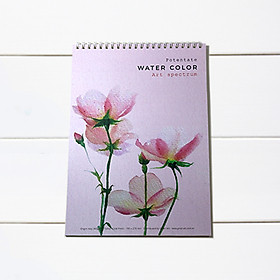 Sổ vẽ A4 260gsm dòng giấy vẽ màu nước chất lượng cao - giấy dày màu kem có vân sang, lên màu đẹp ấn tượng