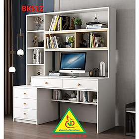Mua Bàn làm việc  bàn học khung sắt mặt gỗ BKS12 - Nội thất lắp ráp Viendong Adv