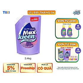 Túi Nước Giặt Xả Maxkleen Hương Nước Hoa Huyền Diệu (2.4kg)