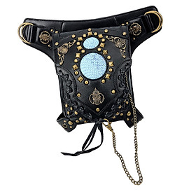 Crossbody Bags Steampunk Waist Bag Fanny Pack Adjustable Strap Women Men Fashion Waist  Thigh Bag for Commuting Outdoor Camping