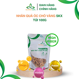 Nhân Óc chó Sức Khỏe Xanh, nhập khẩu từ Mỹ, giàu Omega 3, Túi 100g