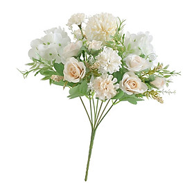 Artificial Rose Flower Bouquet Wedding Home Floral Decor
