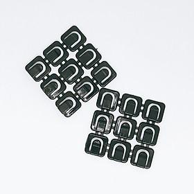 Kẹp cố định dây - 18 miếng màu đen