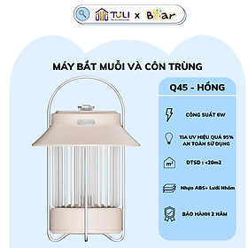 Mua Đèn bắt muỗi cao cấp  thông minh TuLi Q45 6W - Hồng bắt diệt côn trùng  bướm đêm an toàn  hiệu quả đến 98%  BH 2 năm.Gia dụng TuLi