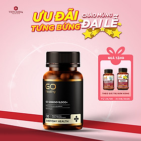 Viên uống bổ não nhập khẩu chính hãng New Zealand GO GINKGO 9000+ (30 viên) hỗ trợ tăng cường tuần hoàn não, cải thiện trí nhớ, tăng khả năng tập trung