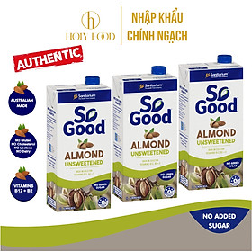 Combo 3 hộp Sữa Hạnh Nhân Không Đường So Good 1L 12 hộp