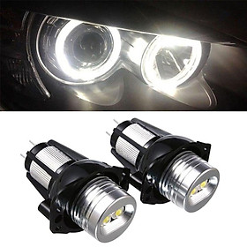 2x Angel Eyes Light Bulb 6000K Compatible with BMW E90 E91 05-08 Accessories