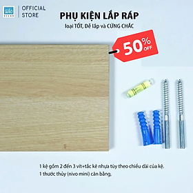 Mua  Tặng phụ kiện khoan tường  Kệ Gắn Tường Spa  Nail  Kệ Sơn Móng SIB Deor Rộng 10cm  Dài 20cm Đến 50cm KT010