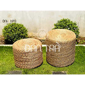 Mua Đôn Lục Bình Gác Chân 30 x 40  Đôn Mây Tre Tự Nhiên  Bàn Ghế Mây Tre ĐAN TRÀ
