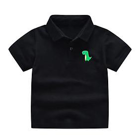 Áo polo bé trai mẫu khủng long dễ thương vải polo cá sấu - Áo thun cổ bẻ cho bé PLK01 Gokis shop