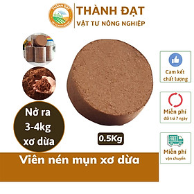 Mua Viên nén mụn xơ dừa bánh lớn  đất sơ dừa nén 0.5Kg viên dùng trồng rau  trộn đất trồng cây