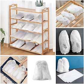 Túi Bảo Quản Giày Size Lớn Bằng Vải Không Dệt, Chống Bụi, Chống Ố Vàng Khi Phơi, Mang Đi Du Lịch, Miệng Túi Có Dây Rút Tiện Lợi Khi Sử Dụng