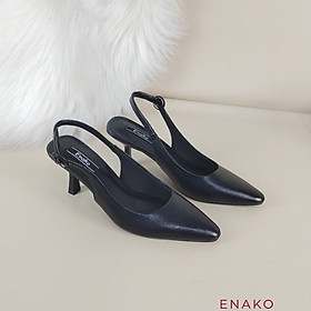 Giầy cao gót nữ Enako Tp13677 - slingback mũi vuông nhỏ gót mảnh cao 7cm