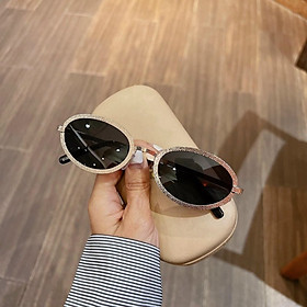 Kính râm nữ Mắt tròn nhỏ sành điệu cao cấp