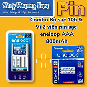 Mua COMBO bộ sạc eneloop K-KJ51MCC20V và pin sạc eneloop AAA BK-4MCCE/2BV-Panasonic hàng chính hãng