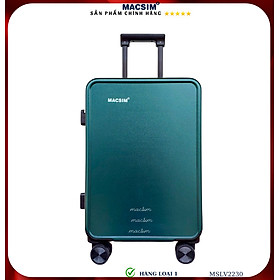 Vali cao cấp Macsim SMLV2230 cỡ 20 inch hàng loại 1 màu trắng - đen-ghi-tím-đỏ-xanh-green