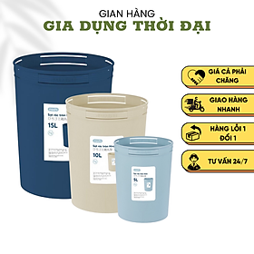 Mua Sọt rác Nhựa Tròn Inochi 5/10/15 Lít Màu Rất Đẹp Làm thùng rác Văn Phòng Khách Sạn SR05L ( Màu ngẫu nhiên