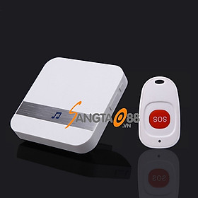 Mua Chuông báo thông minh SOS cho người già  bệnh nhân cao cấp Ver2 (Tặng đèn pin bóp tay mini-giao màu ngẫu nhiên)