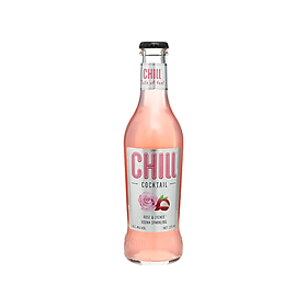 Nước trái cây lên men Chill Origin vị hồng vải chai 275ml