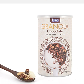 Ngũ cốc dinh dưỡng Granola Lipo 300g vị Chocolate