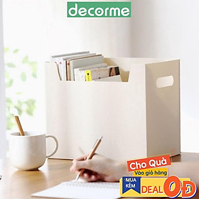 Mua Hộp đựng tài liệu  sách vở văn phòng phẩm bàn học DecorMe 29*25*20cm