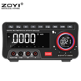 Mua Đồng Hồ Đo Điện Vạn Năng Điện Tử Zoyi ZT 5566SE Đo Điện Đa Năng 19999 Số Đếm  Mới Nhất 2024 Có Loa Bluetooth Không Dây Đo Điện Trở Cách Điện  Điện Áp AC DC  Đo Nhiệt Độ  Tụ Điện Đa Chức Năng - Hàng Chính Hãng