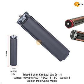 Mua Tripod Kim Loại 13cm cho Gimbal Máy Ảnh Điện Thoại ốc 1/4 màu ĐEN
