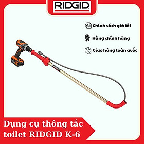 Dụng Cụ Thông Tắc TOILET RIDGID K6 (56658). Có Thể Phối Hợp Với Máy Khoan SỐ 1 TẠI MỸ 3kg - Hàng chính hãng