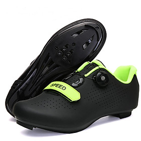 Đàn ông chuyên nghiệp giày xe đạp đi xe đạp giày xe đạp ngoài trời Zapatos de Bicicleta MTB Matt Vamp và Glossy Vamp có sẵn Color: 568-Green-MTB Shoe Size: 40