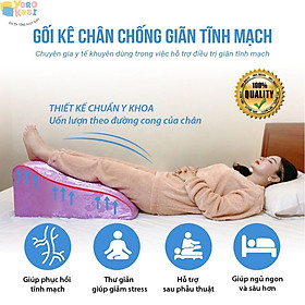 Mua GỐI CHỐNG GIÃN TĨNH MẠCH THƯƠNG HIỆU YOROKOBI GIÚP CẢI THIỆN TÌNH TRẠNG GIÃN TĨNH MẠCH. TẠO GIẤC NGỦ SÂU VÀ THOẢI MÁI. KÍCH THƯỚC 59X48X28CM. CHẤT LIỆU RUỘT GỐI LÀ PU FOAM NGUYÊN KHỐI