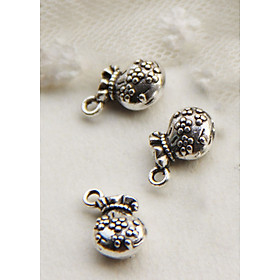 Combo 3 cái charm hợp kim hình túi tiền mạ vàng treo - Ngọc Quý Gemstones