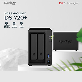 Thiết Bị Lưu Trữ Synology DiskStation DS720+ Hàng Chính Hãng