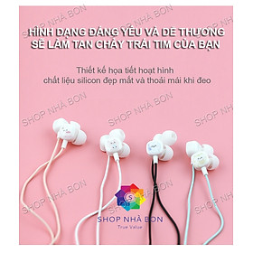 Mua Tai nghe nhét tai siêu Cute chân cắm 3.5mm dùng cho laptop  Smartphone- Hàng nhập khẩu