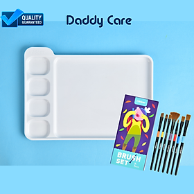 Cọ vẽ màu nước và khay đựng màu nước màu acrylic cho bé Mideer Paint Brush Set &amp; Palette