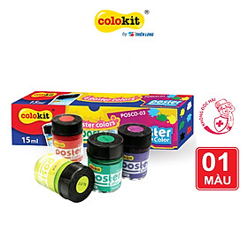 Hộp 6 màu nước Colokit POSCO-03 - Cam