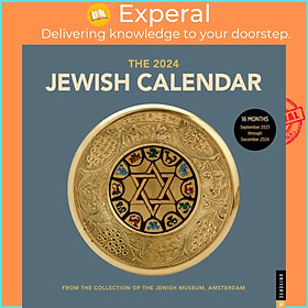 Sách - The Jewish Calendar 2023-2024 (5784) 16-Month Wall by Amsterdam, Jewish Historical Museum (UK edition, paperback)